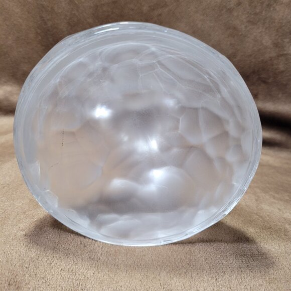 Eagle Art Glass Statue Figure on Frosted Rock Open Wings Patriotic Paperweight - Picture 6 of 11